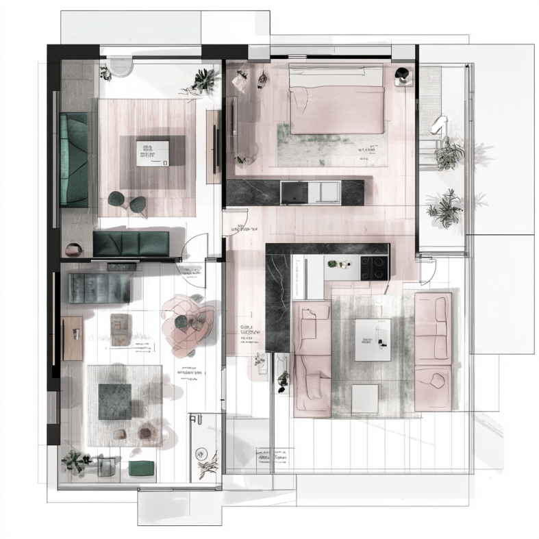 עיצוב דירת קבלן